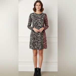 BCBG MaxAzira Woman’s blue and maroon floral dress. Size Med NWOT